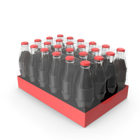 24 Soda Glass Bottle Case PNG & PSD Images