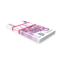 500 Euro Bundle Banknotes PNG & PSD Images