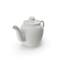 White Ceramic Teapot PNG & PSD Images
