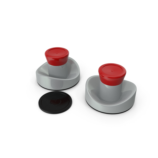 Air Hockey Pushers and Puck PNG & PSD Images