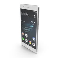 Huawei P9 Lite White with SD/SIM Card Tray PNG & PSD Images
