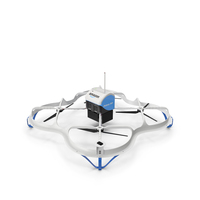 Amazon Prime Air Delivery Drone with Package PNG & PSD Images
