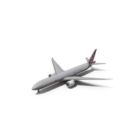 Red Boeing 777-9 PNG & PSD Images