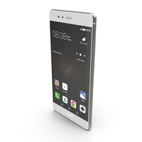 Huawei P9 Mystic Silver with SD/SIM Card Tray PNG & PSD Images