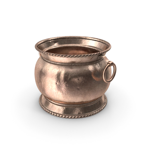 Antique Copper and Brass Jardiniere 19th Century PNG & PSD Images