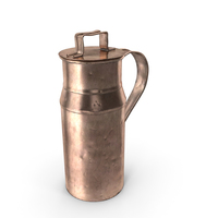 Antique Copper Milk Can 19th Century PNG & PSD Images