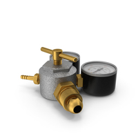 Argon CO2 Double Pressure Regulator PNG & PSD Images