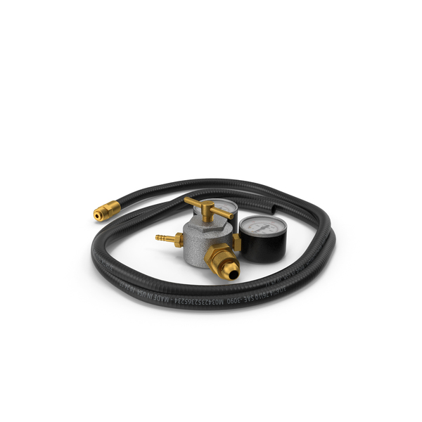 Argon Pressure Regulator with Gas Hose PNG & PSD Images
