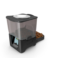Automatic Pet Feeder Dry Food Dispenser PNG & PSD Images