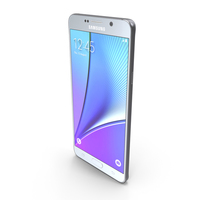 Samasung Galaxy Note5 Silver Titanium PNG & PSD Images
