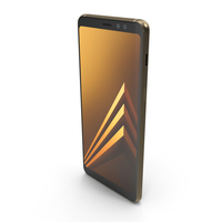 Samsung Galaxy A8 2018 Gold PNG & PSD Images