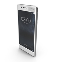 Nokia 3 Silver White PNG & PSD Images