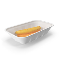 Bananas Wrapped Food Tray PNG & PSD Images