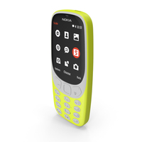 Nokia 3310 2017 Yellow PNG & PSD Images