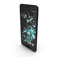HTC U Play Brilliant Black PNG & PSD Images