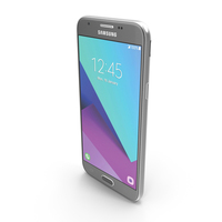 Samsung Galaxy J3 2017 (Emerge) Silver PNG & PSD Images