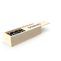 Black Domino Knuckles in Wooden Box PNG & PSD Images