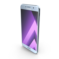 Samsung Galaxy A7 2017 Blue Mist PNG & PSD Images