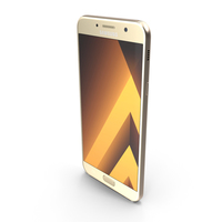 Samsung Galaxy A7 2017 Gold Sand PNG & PSD Images