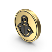Anchor Coin Logo Icon PNG & PSD Images
