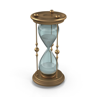 Classic Elegant Hourglass with White Sand PNG & PSD Images