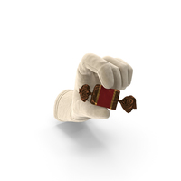 Glove Holding a Wrapped Red Toffee Candy PNG & PSD Images