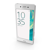 Sony Xperia X Performance White PNG & PSD Images