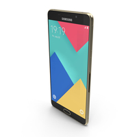 Samsung Galaxy A9 Pro Gold With SD/SIM Card Tray PNG & PSD Images