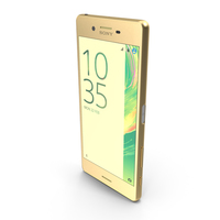 Sony Xperia X Lime Gold PNG & PSD Images