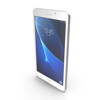 Samsung Galaxy Tab A 7.0 2016 White PNG & PSD Images