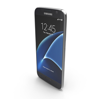 Samsung Galaxy S7 Black Onyx with SD/SIM Card Tray PNG & PSD Images
