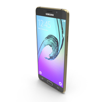 Samsung Galaxy A7 2016 Gold PNG & PSD Images