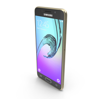 Samsung Galaxy A3 2016 Gold PNG & PSD Images