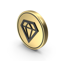 Diamond Gem Coin Logo Icon PNG & PSD Images