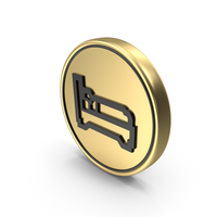 Sleeping Accommodation Coin Logo Icon PNG & PSD Images