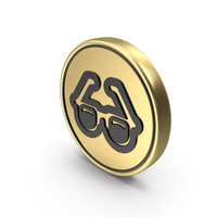 Spectacles Goggles Coin Logo Icon PNG & PSD Images