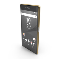 Sony Xperia Z5 Gold PNG & PSD Images