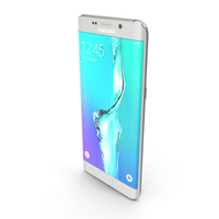 Samsung Galaxy S6 Edge+ White Pearl PNG & PSD Images