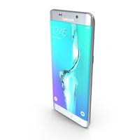 Samsung Galaxy S6 Edge+ Silver Titanium PNG & PSD Images