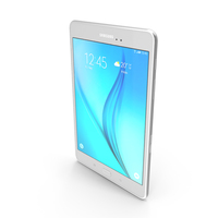 Samsung Galaxy Tab A 8.0 White PNG & PSD Images