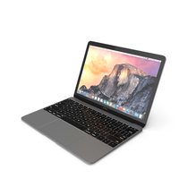 Apple MacBook 2015 Grey PNG & PSD Images