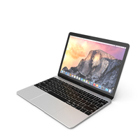 Apple MacBook 2015 Silver PNG & PSD Images