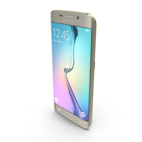 Samsung Galaxy S6 Edge Gold PNG & PSD Images