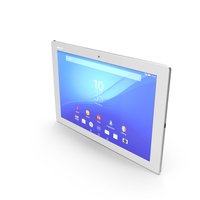 Sony Xperia Z4 Tablet White PNG & PSD Images