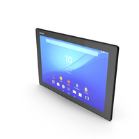Sony Xperia Z4 Tablet Black PNG & PSD Images