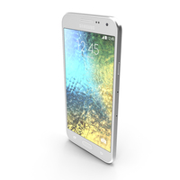 Samsung Galaxy E5 White PNG & PSD Images