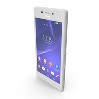 Sony Xperia M2 Aqua White PNG & PSD Images
