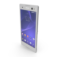 Sony Xperia C3 White PNG & PSD Images