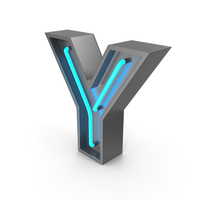 Neon Letter Y PNG & PSD Images