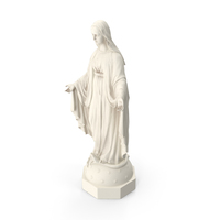 Blessed Virgin Mary Statue Marble PNG & PSD Images